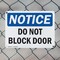 Signmission Do Not Block Door, 14 in W x Rectangle, Plastic OS-2PACK-NS-P-1014-L-15414 - alternate 2
